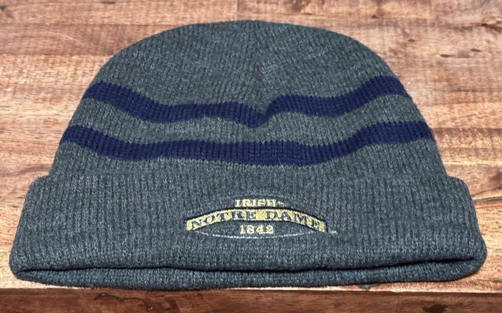 Notre Dame Fighting Irish 1842 Embroidered Beanie One Size Gray